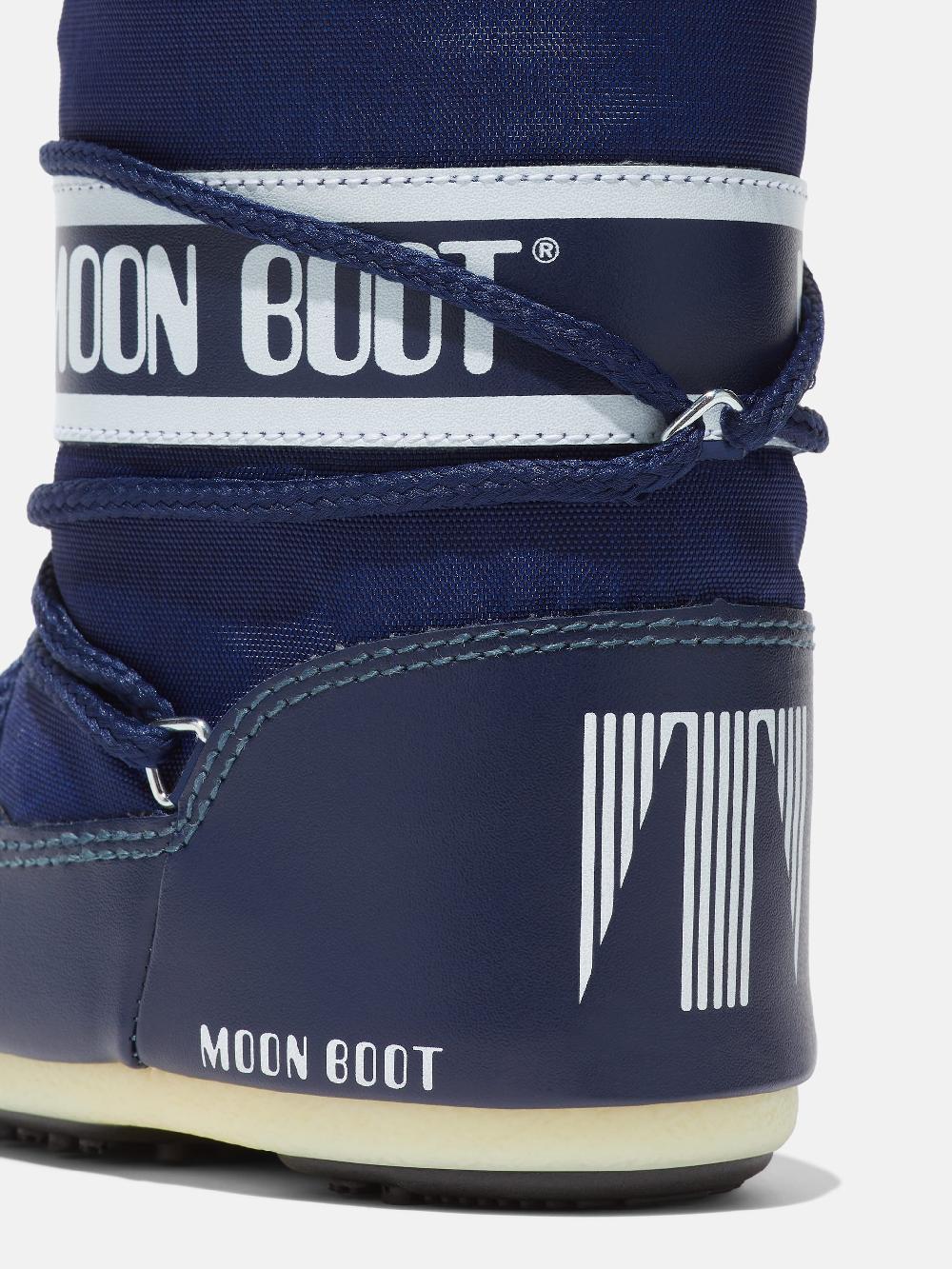 Moon Boot ICON MINI BLU IN NYLON Consegna Veloce