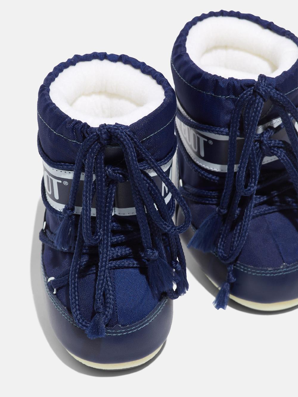 Moon Boot ICON MINI BLU IN NYLON Consegna Veloce