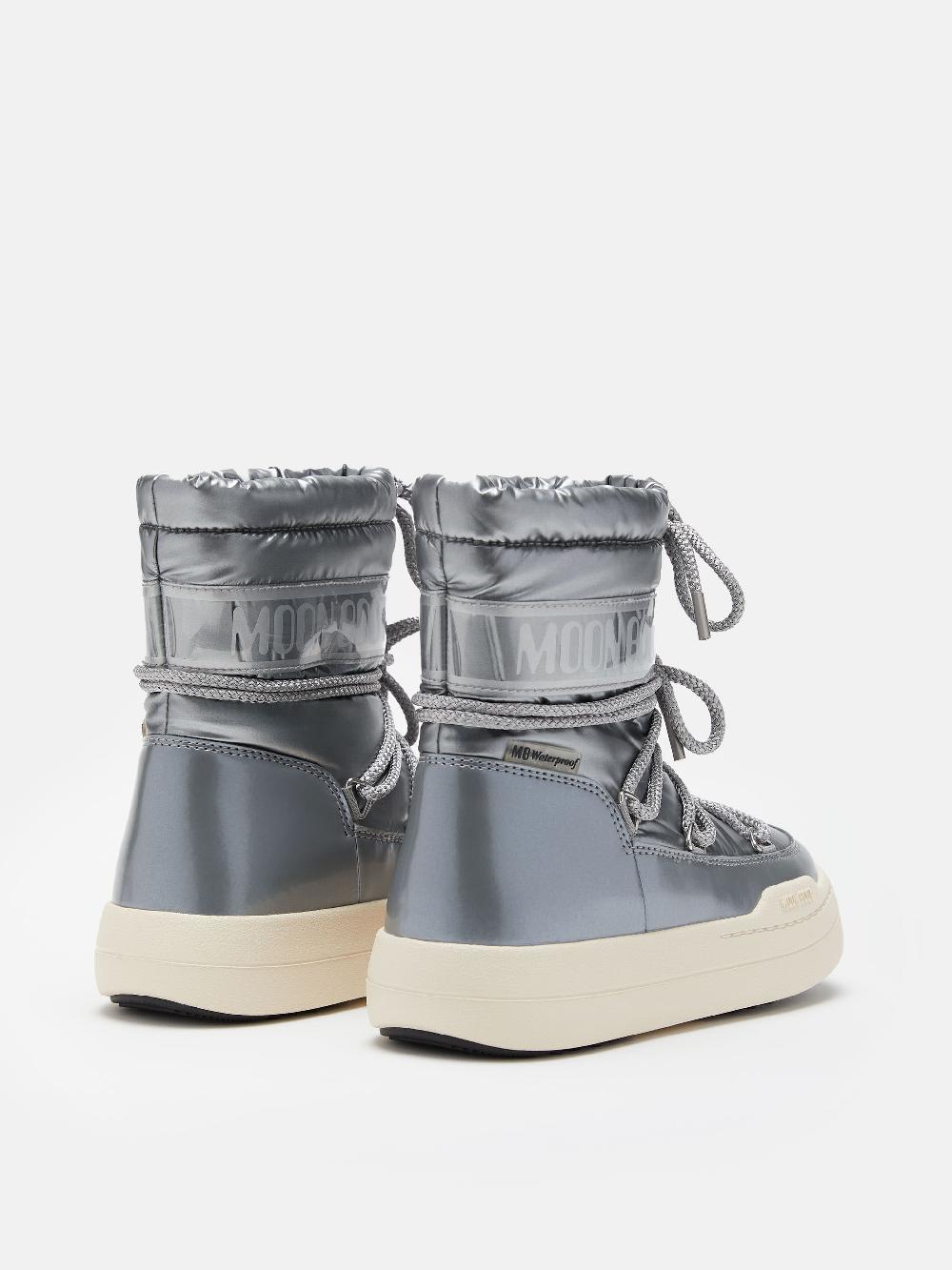 Moon Boot JUNIOR PARK BOOT COLOR ARGENTO Outlet