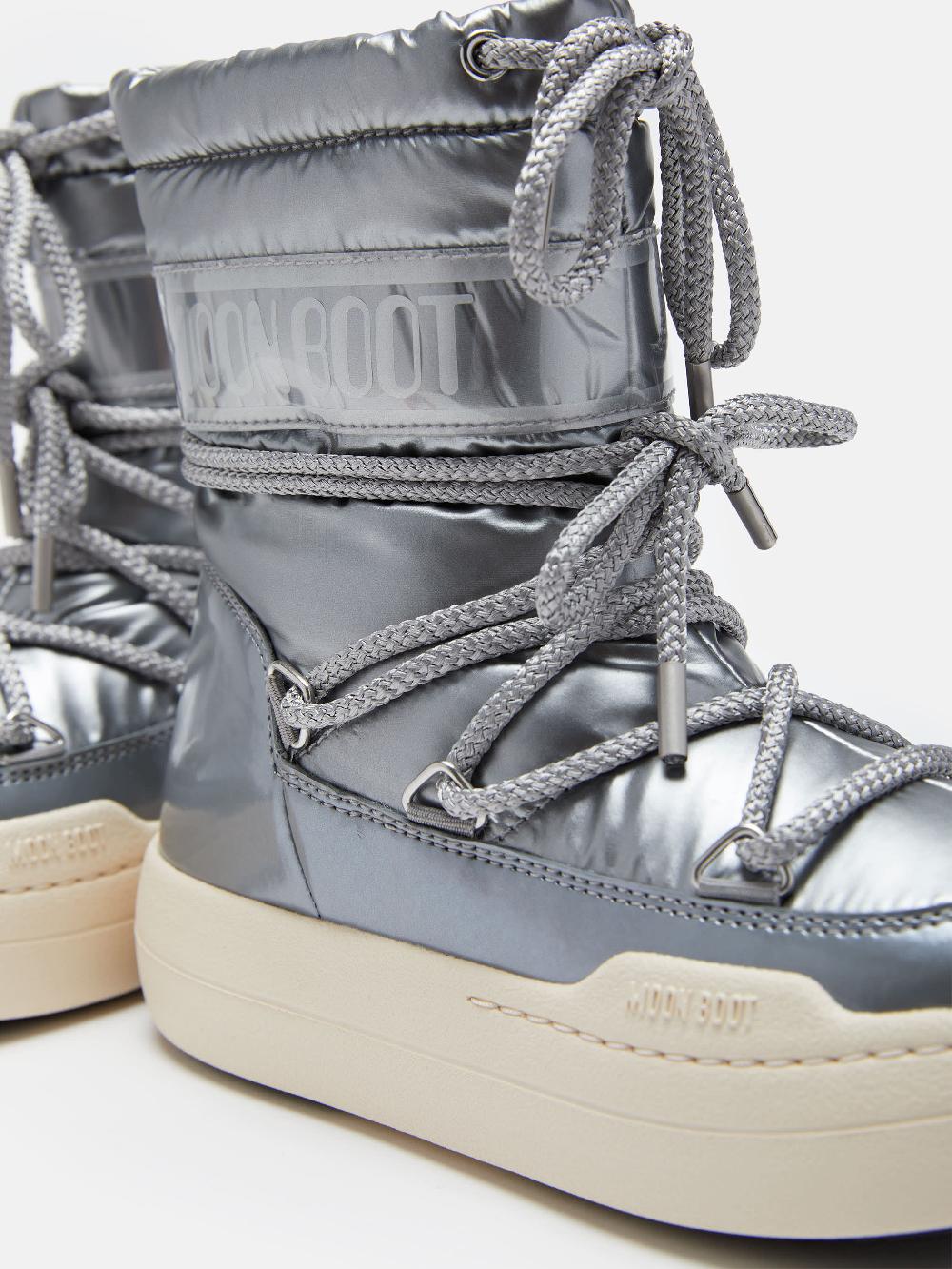 Moon Boot JUNIOR PARK BOOT COLOR ARGENTO Outlet