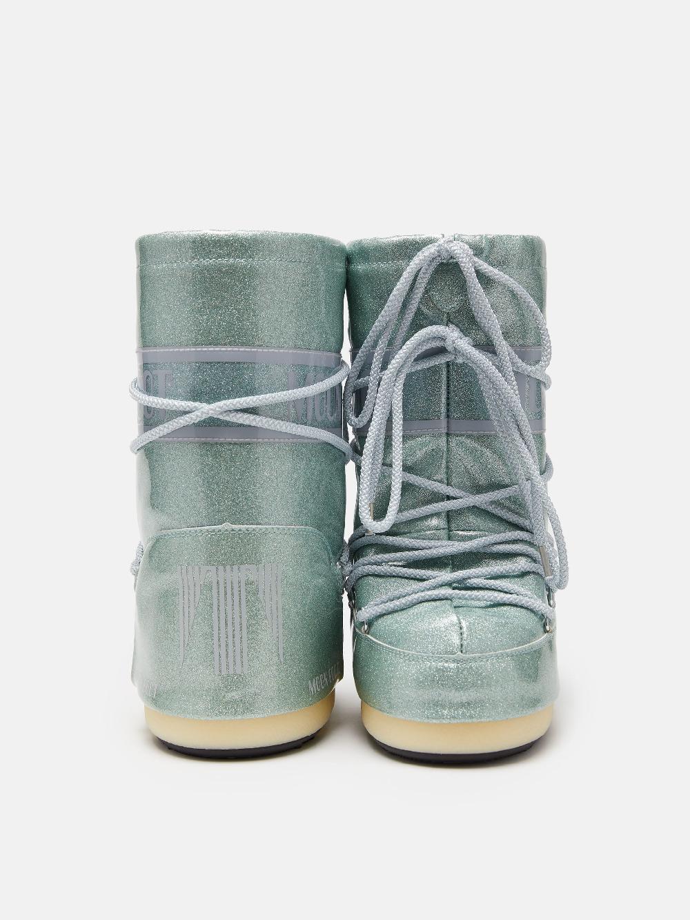 Moon Boot ICON JUNIOR GLITTER BLU Saldi
