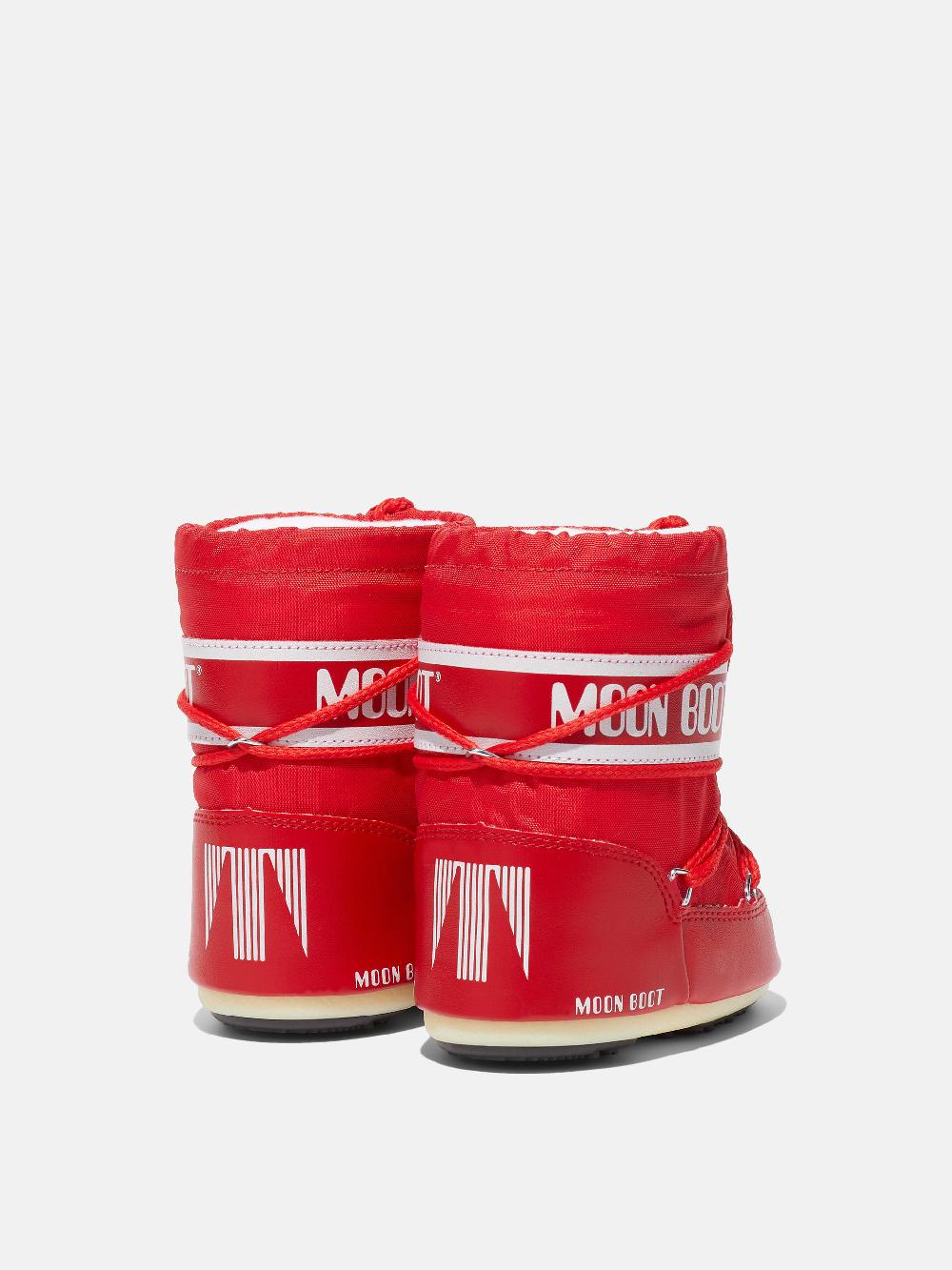 Moon Boot ICON MINI ROSSO IN NYLON Vendita Calda