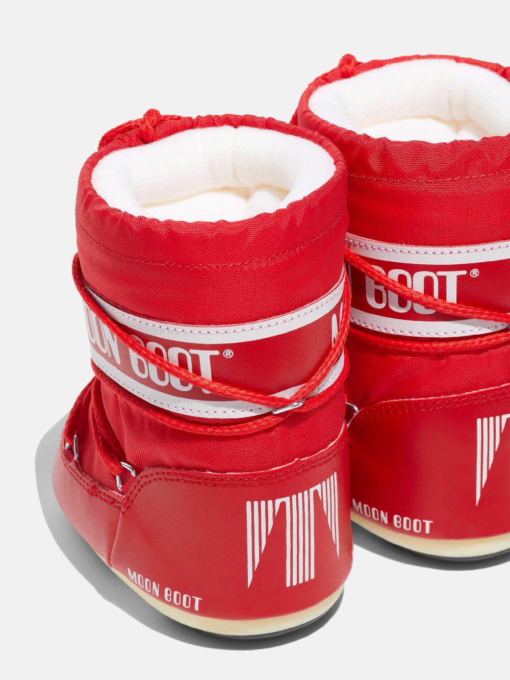 Moon Boot ICON MINI ROSSO IN NYLON Vendita Calda