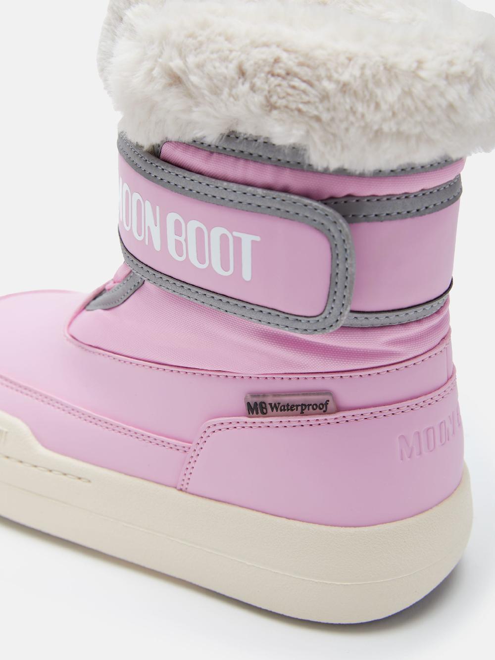 Moon Boot JUNIOR PARK ROSA CON CHIUSURA A STRAPPO Saldi Di Fabbrica