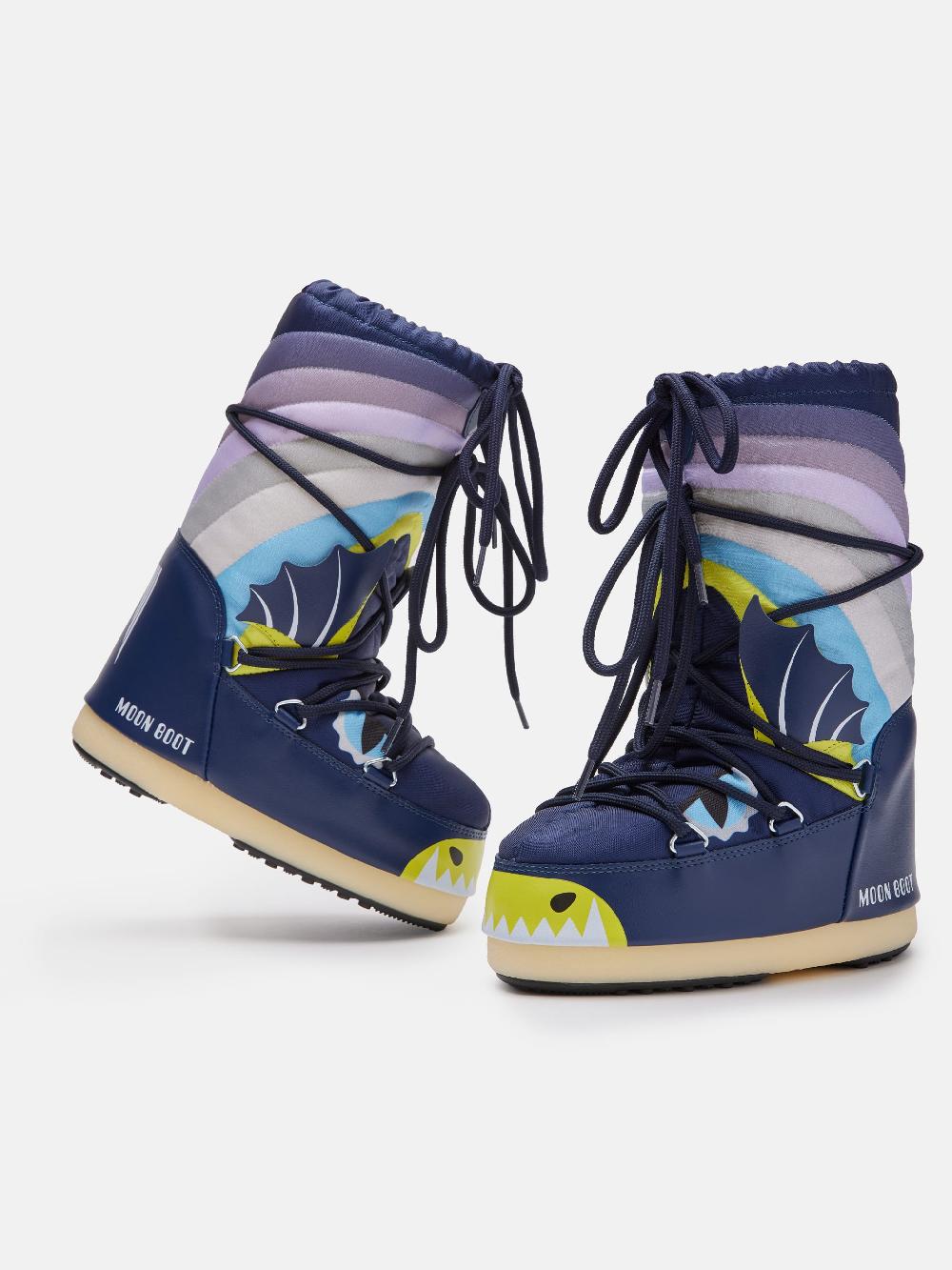 Moon Boot ICON JUNIOR DRAGON BLU I Più Venduti