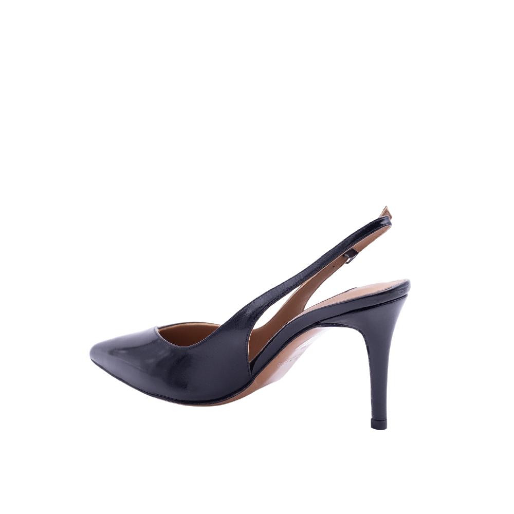 ALBANO Slingback vernice nera Consegna Veloce