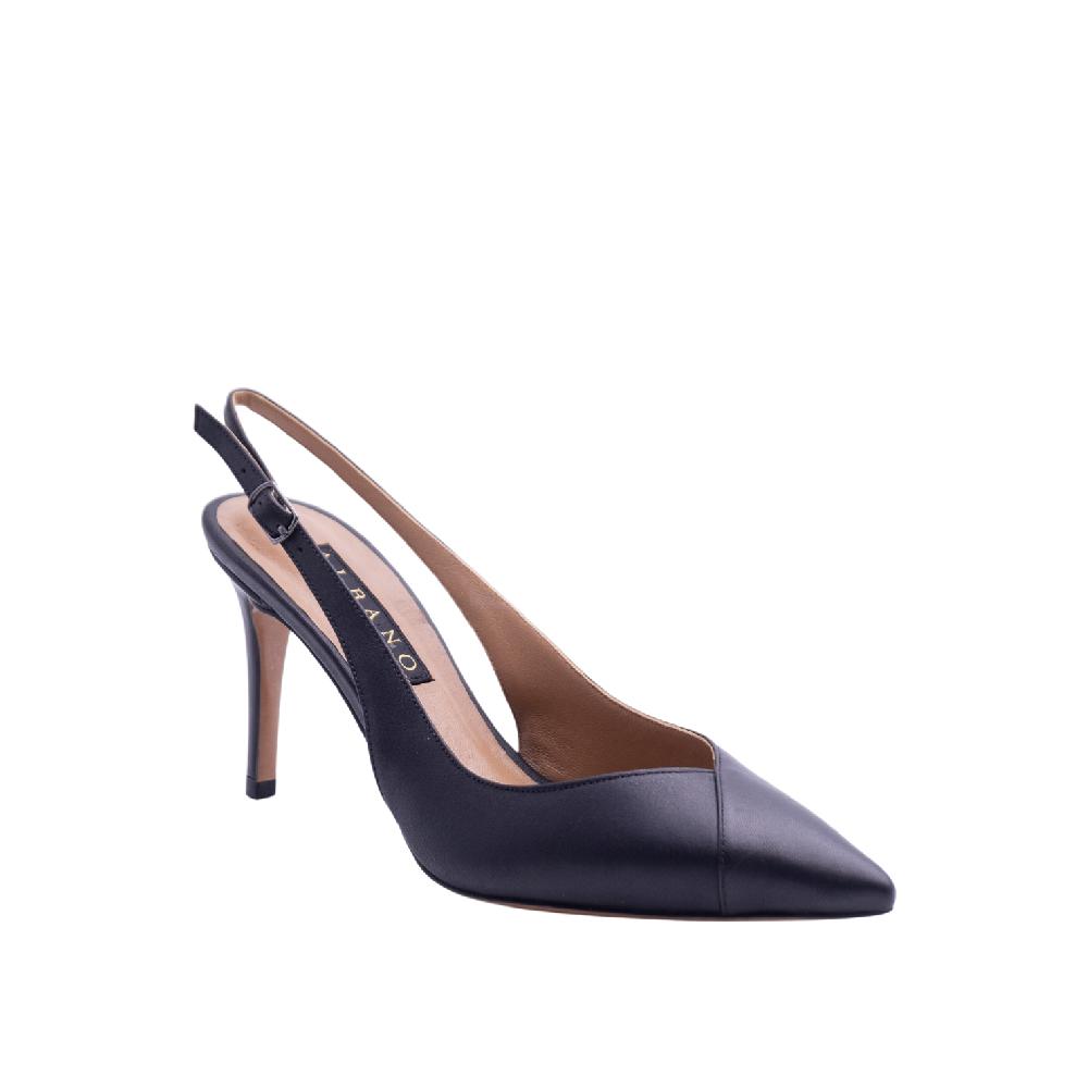 ALBANO Slingback pelle nera Promozione Limitata