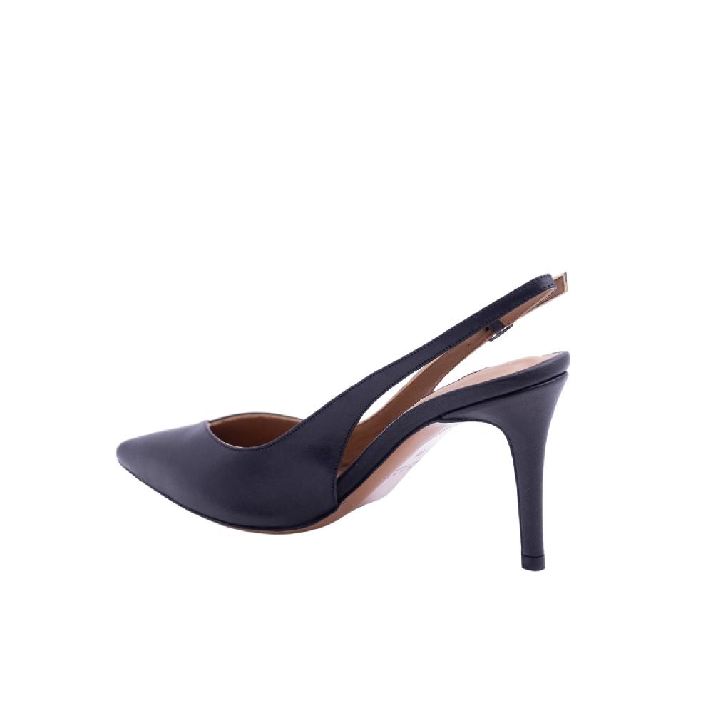 ALBANO Slingback pelle nera Promozione Limitata