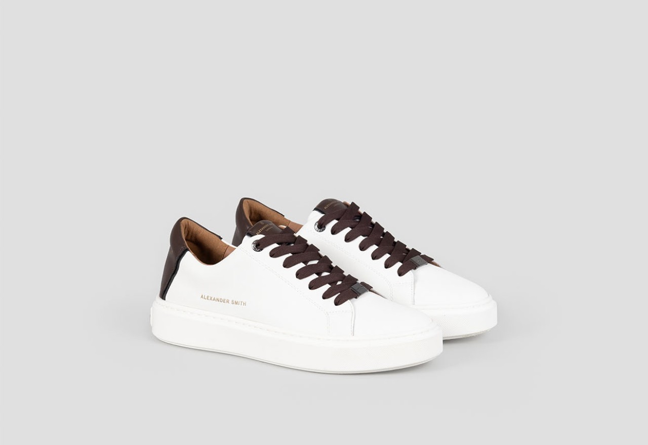 Alexander Smith LONDON MAN WHITE DARK BROWN Saldi Di Fabbrica