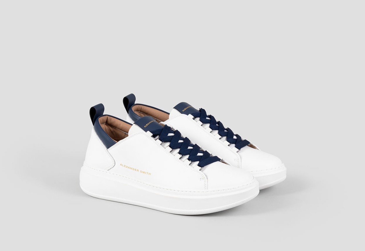 Alexander Smith WEMBLEY MAN WHITE BLUE Qualità