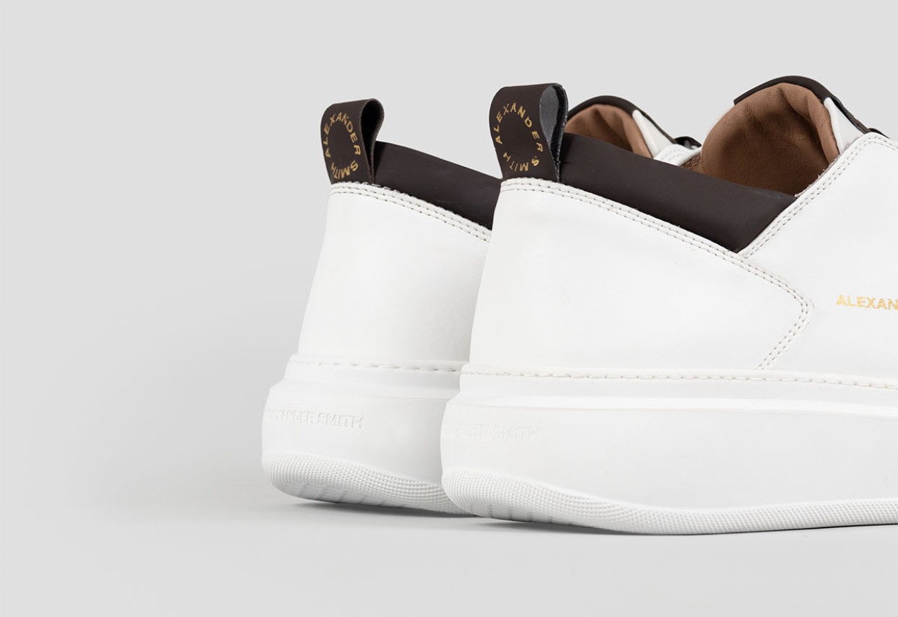 Alexander Smith WEMBLEY MAN WHITE DARK BROWN Spedizione Gratuita