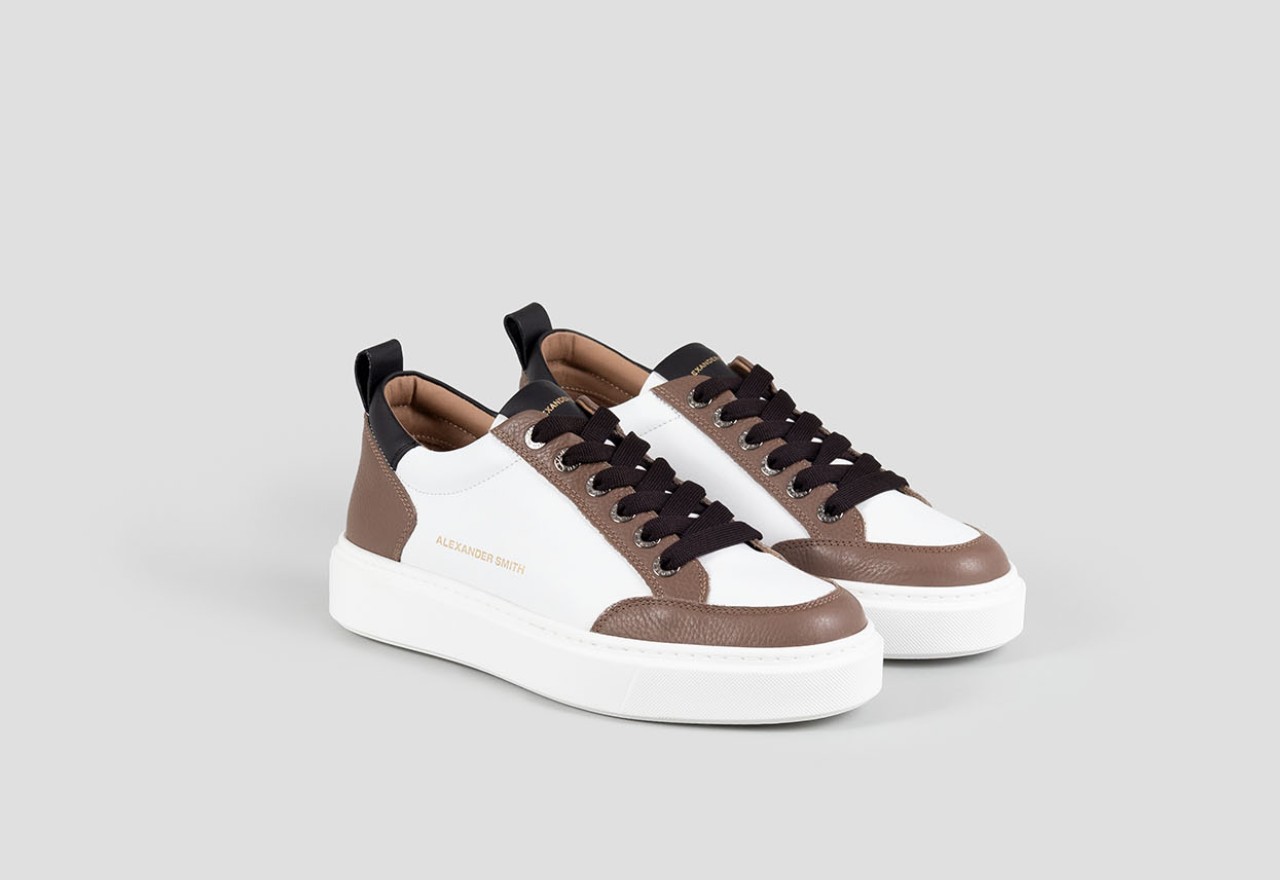 Alexander Smith BOND MAN DARK COGNAC WHITE Economico