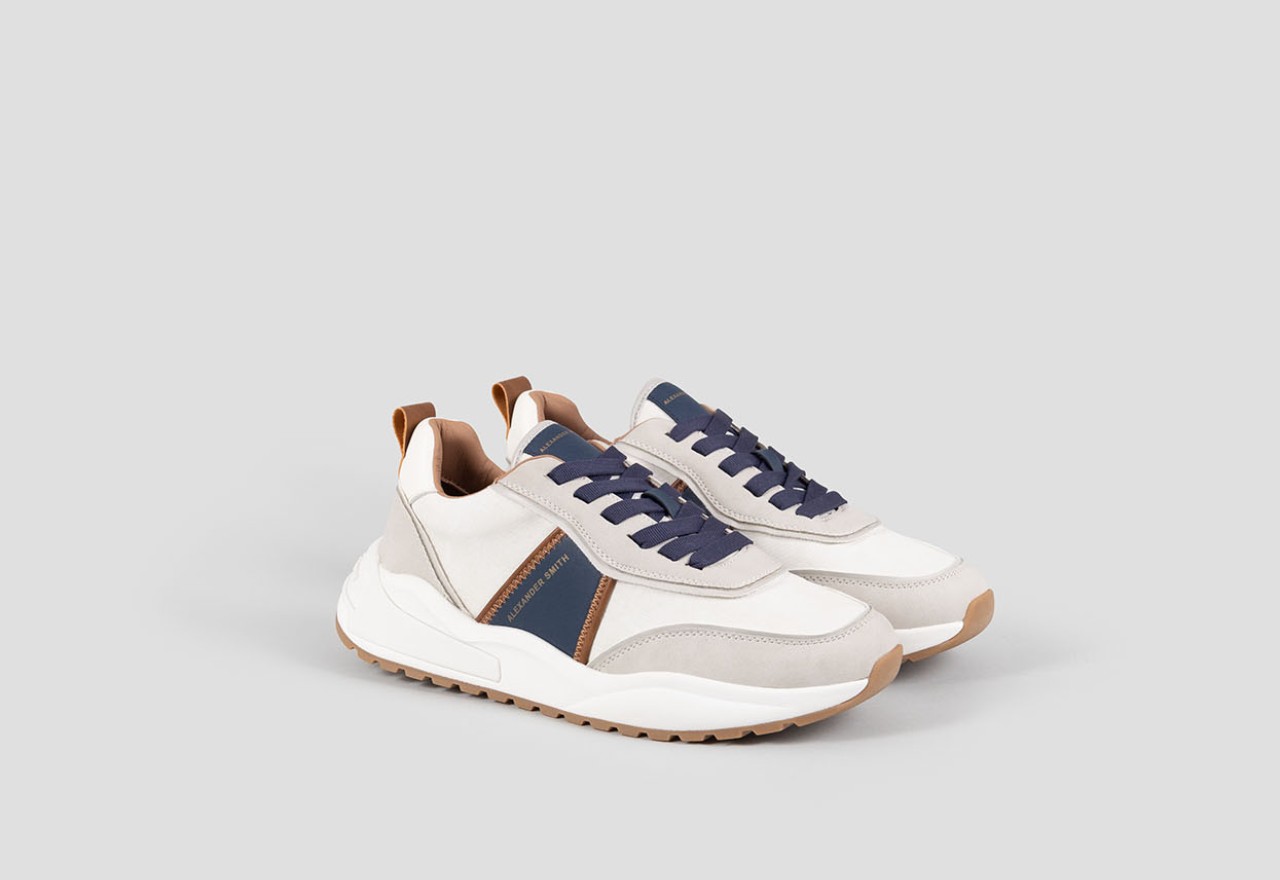 Alexander Smith ECO-DOVER MAN WHITE BLUE Vendita Economica