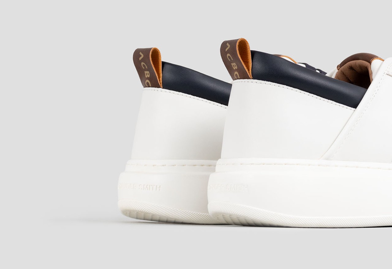 Alexander Smith ECO-WEMBLEY MAN WHITE BLUE COGNAC Nuova
