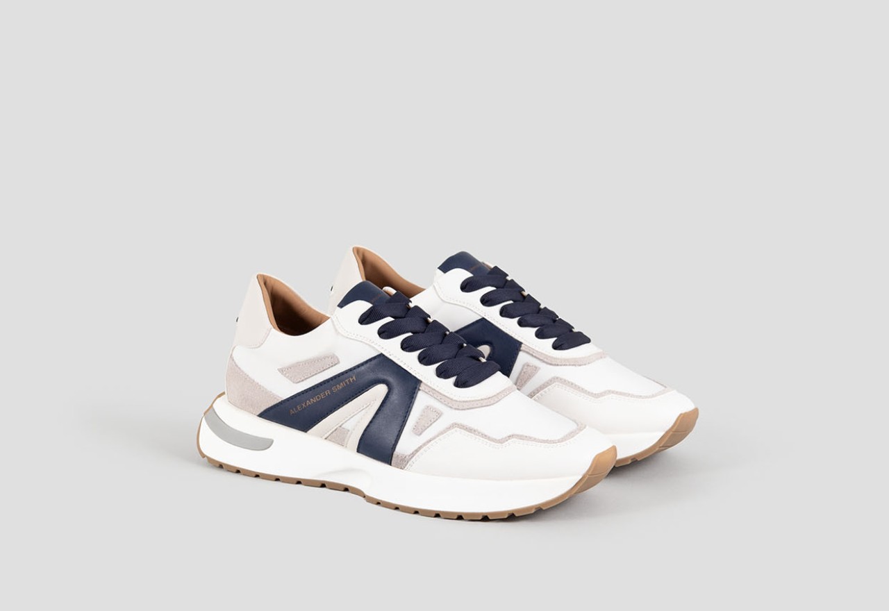 Alexander Smith HYDE MAN WHITE BLUE Soddisfazione Garantita