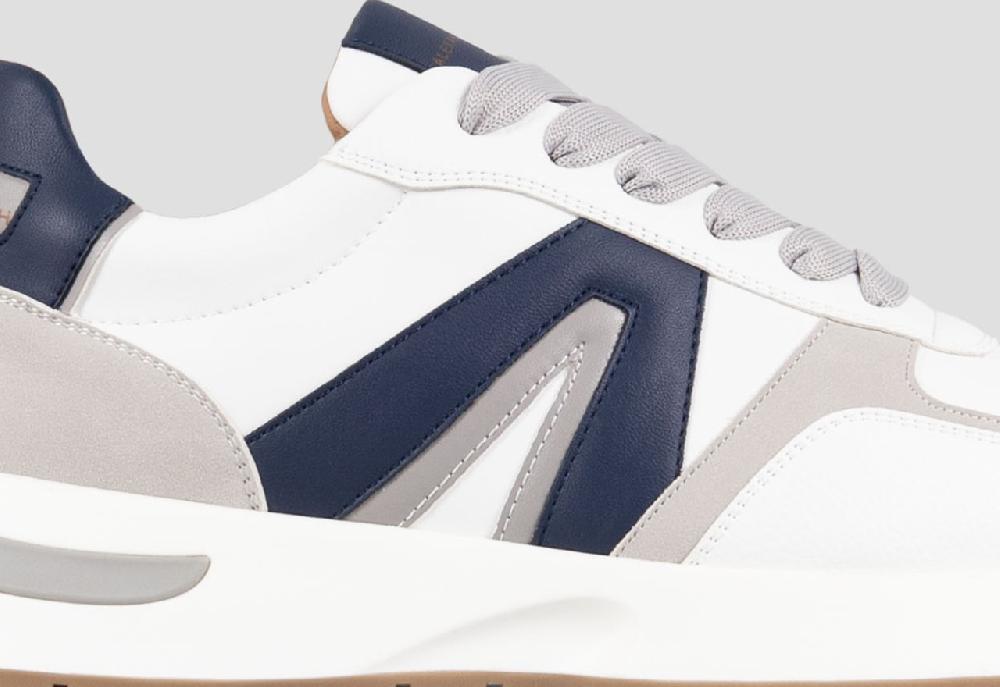 Alexander Smith HYDE MAN WHITE BLUE GREY Qualità Garantita