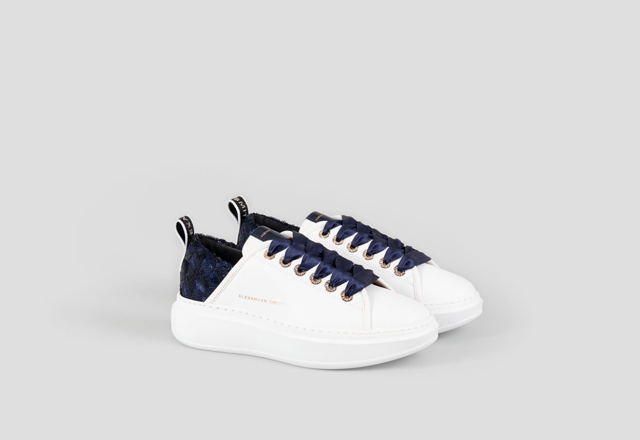 Alexander Smith WEMBLEY WOMAN WHITE BLUE In Linea