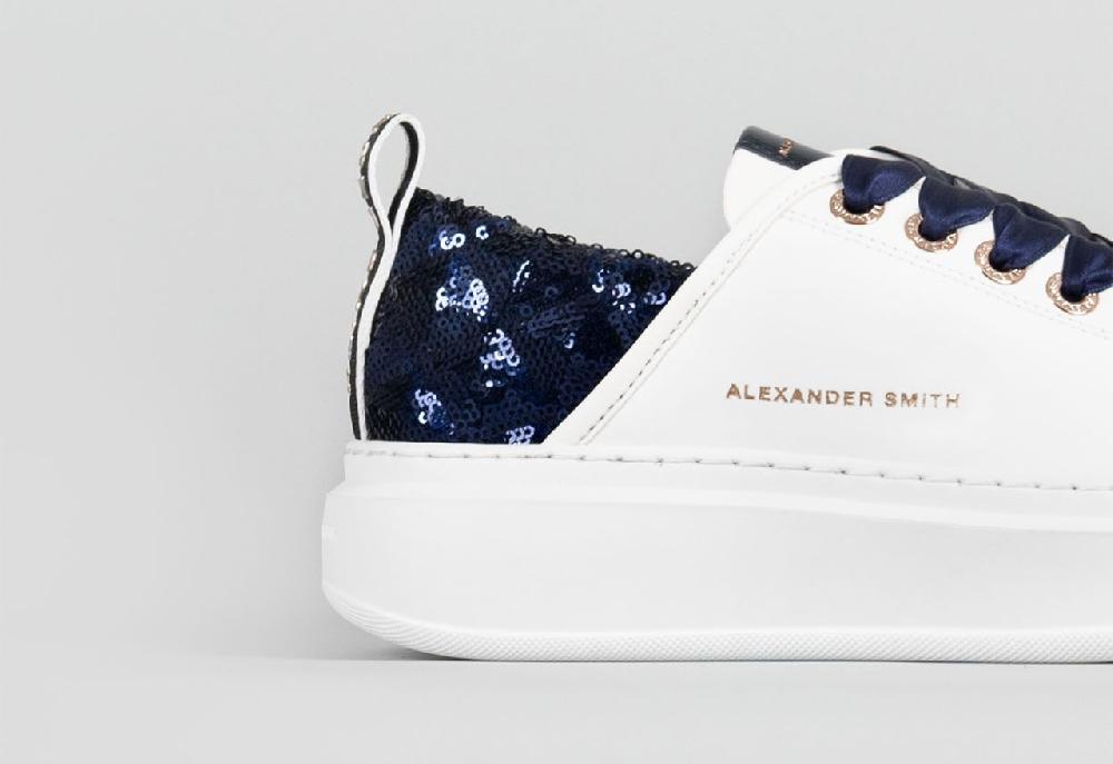 Alexander Smith WEMBLEY WOMAN WHITE BLUE In Linea
