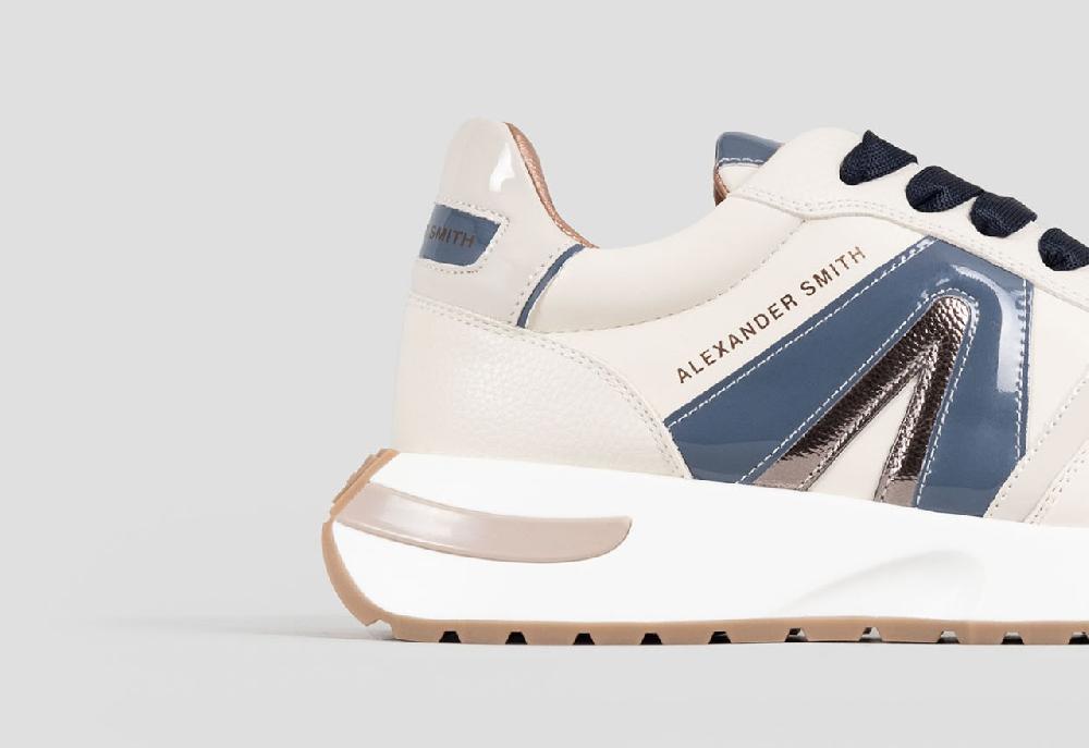 Alexander Smith HYDE WOMAN IVORY LIGHT BLUE Spedizione Gratuita