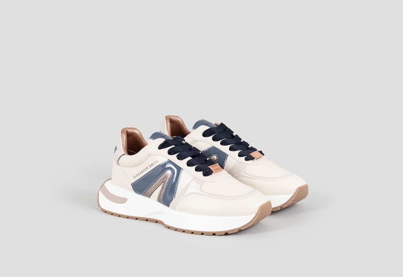 Alexander Smith HYDE WOMAN IVORY LIGHT BLUE Spedizione Gratuita