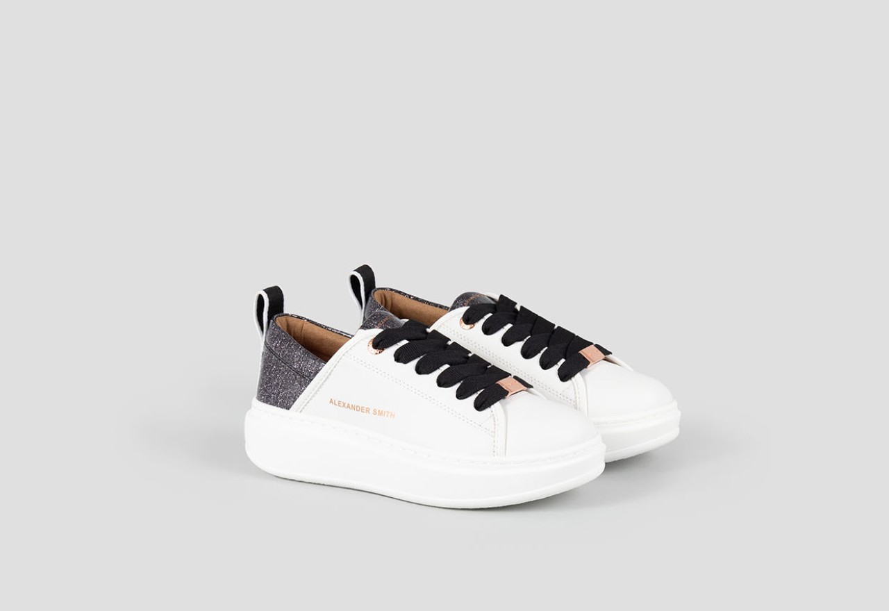 Alexander Smith ECO-WEMBLEY WOMAN WHITE BLACK Prezzo Ridotto