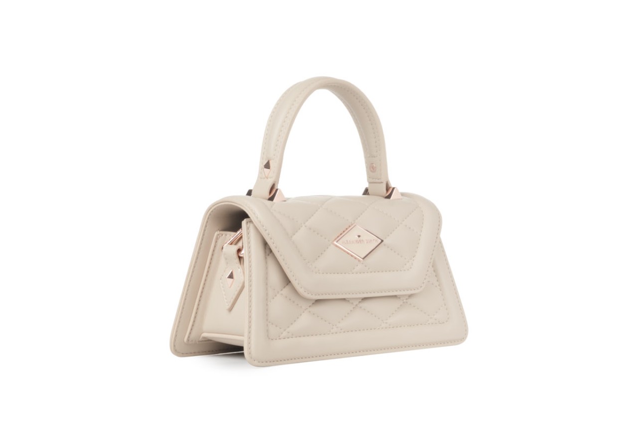 Alexander Smith ELIZABETH MINI - NUDE - MATELASSÉ Prezzo Ridotto