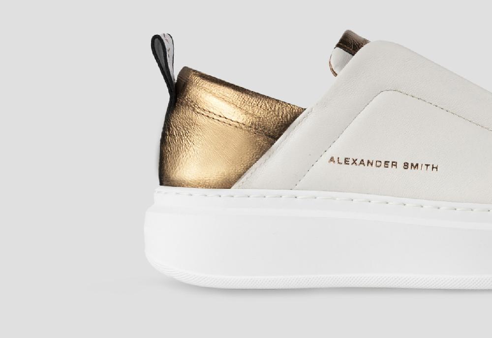 Alexander Smith WEMBLEY SLIP-ON WOMAN WHITE BRONZE Hotsell