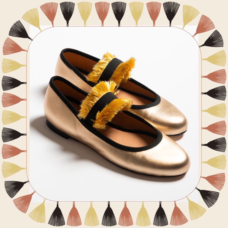 Allagiulia Ballerina Lolita Frangia ORO Promozione