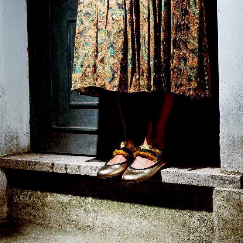 Allagiulia Ballerina Lolita Frangia ORO Promozione