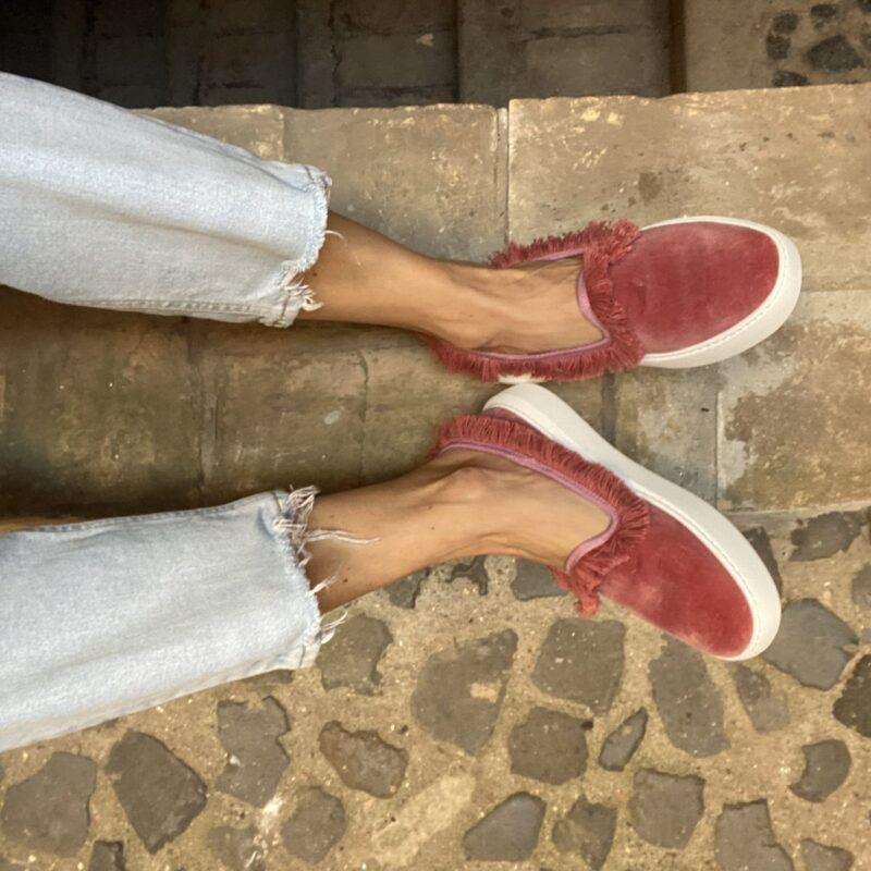 Allagiulia Tennis Frangia ROSA Saldi Di Fabbrica