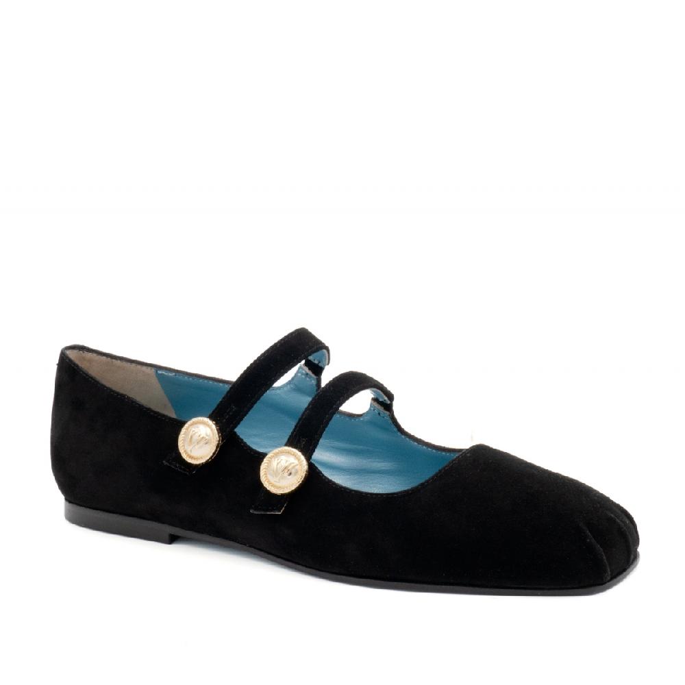 Amalfi by rangoni Ballerina Bambolina nera Spedizione Gratuita