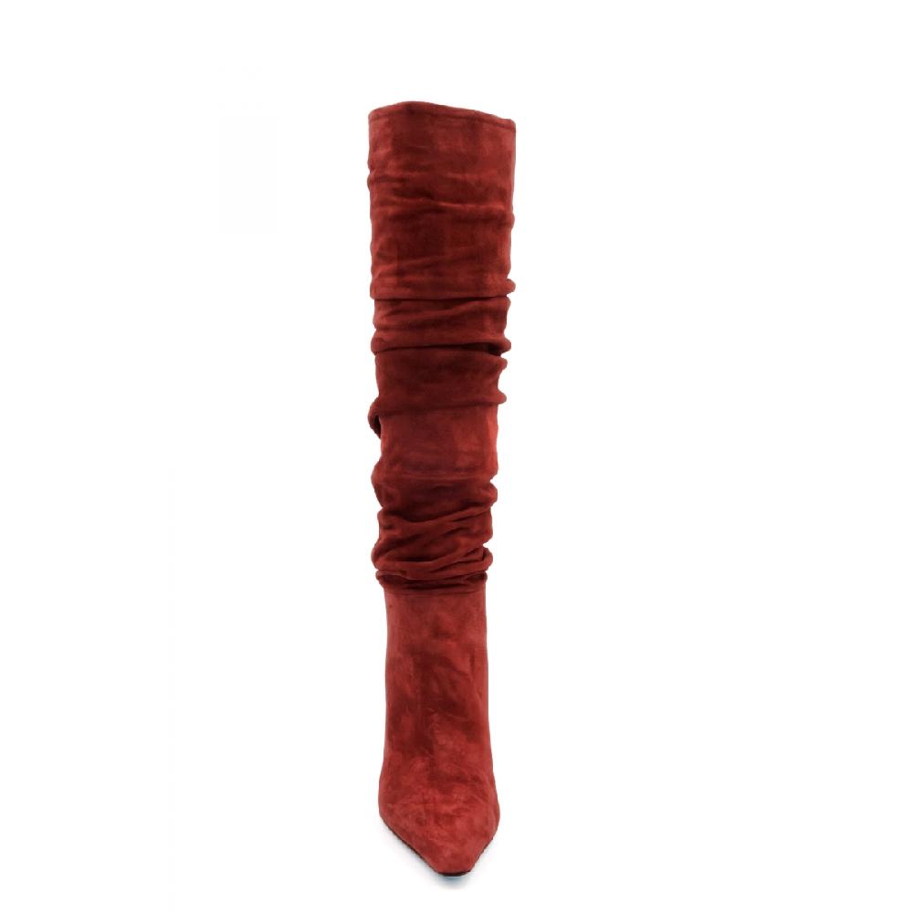 Amalfi by rangoni Stivale Forte bordeaux Soddisfazione Garantita