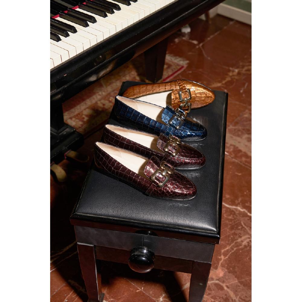 Amalfi by rangoni Mocassino Olimpo blu Vendita Calda