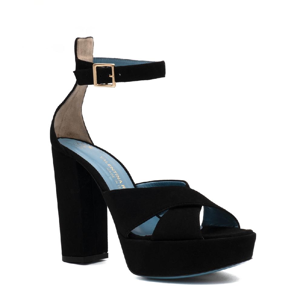 Amalfi by rangoni Sandalo platform Migliore nero In Vendita