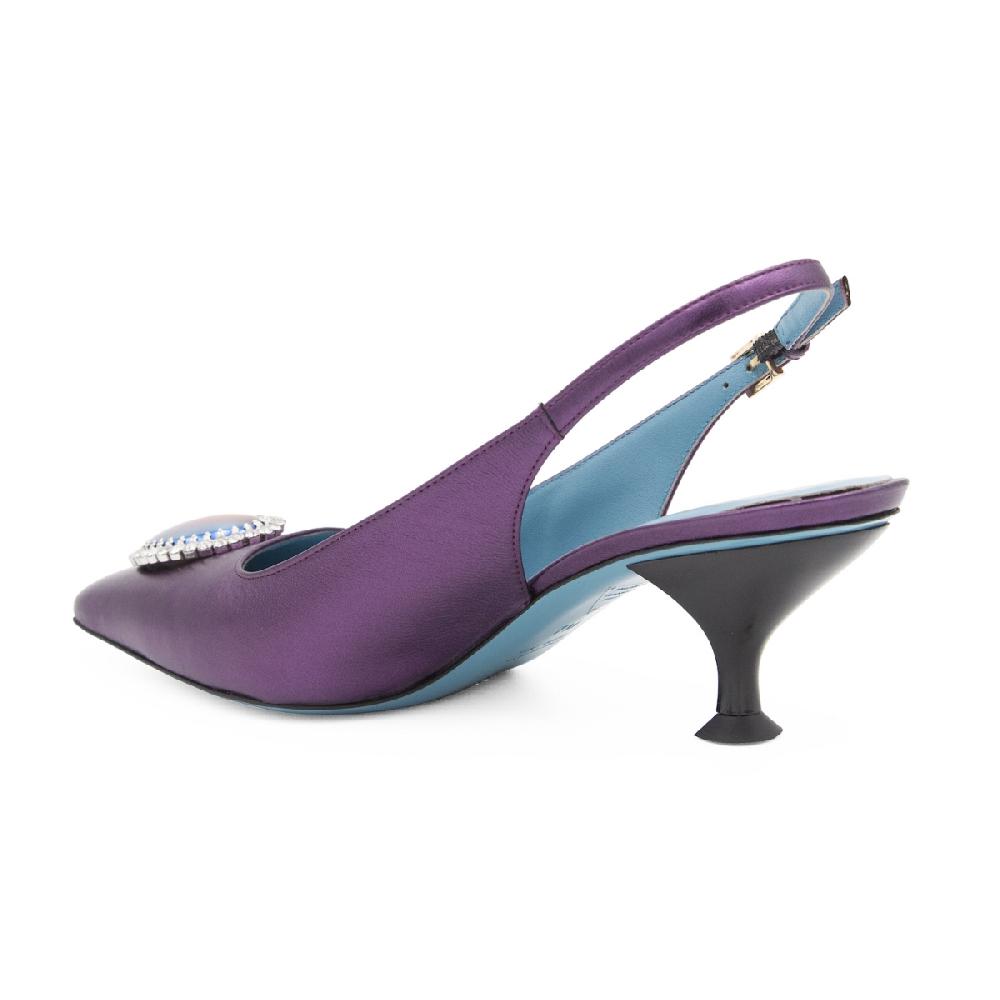 Amalfi by rangoni Décolleté Docile viola Qualità Garantita