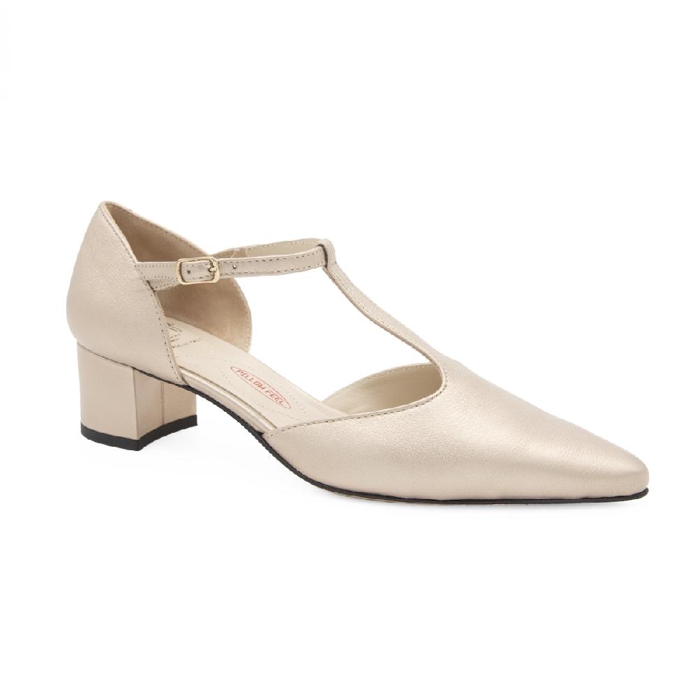 Amalfi by rangoni Décolleté Pipistrello dorata Saldi Di Fabbrica