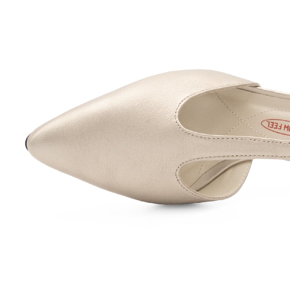 Amalfi by rangoni Décolleté Pipistrello dorata Saldi Di Fabbrica