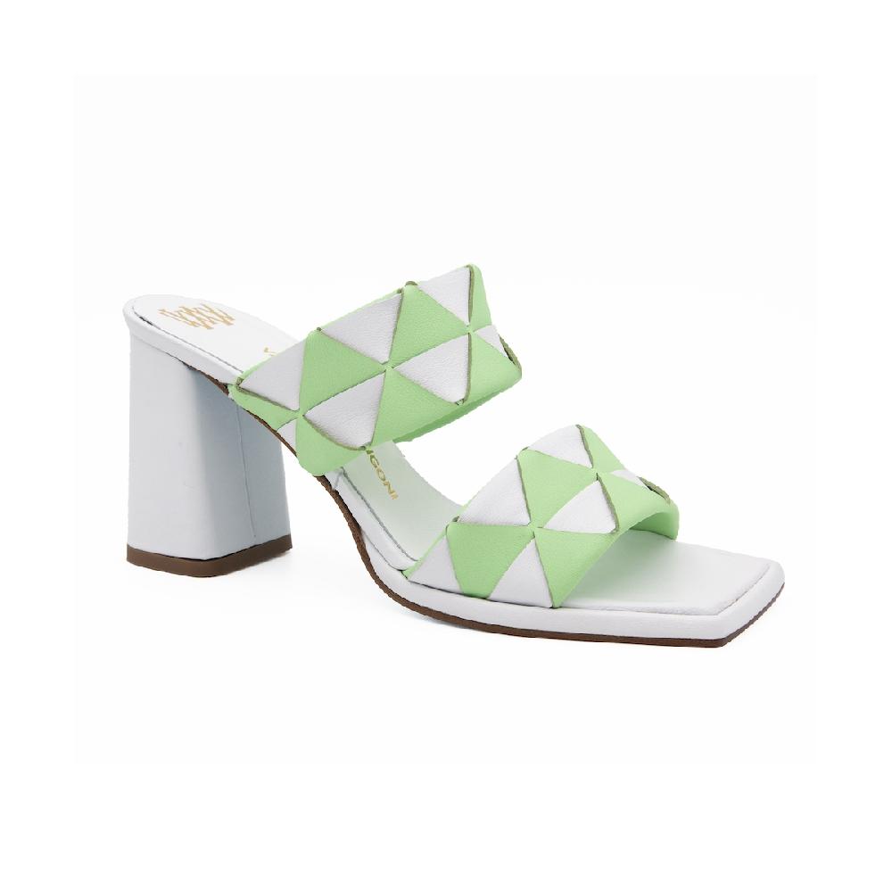 Amalfi by rangoni Sandali Luppolo verde e bianco Negozi Online
