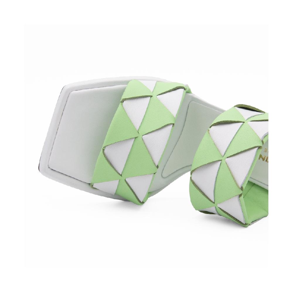 Amalfi by rangoni Sandali Luppolo verde e bianco Negozi Online