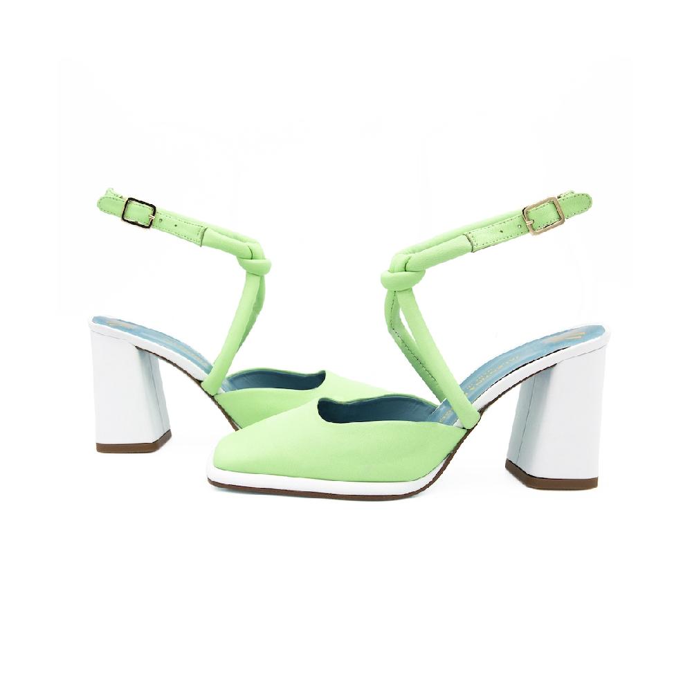 Amalfi by rangoni Décolleté slingback Elba verde Consegna Veloce
