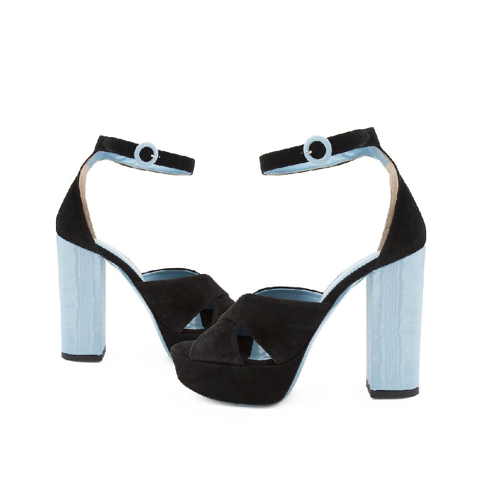 Amalfi by rangoni Sandalo platform Miglio nero Shopping Online