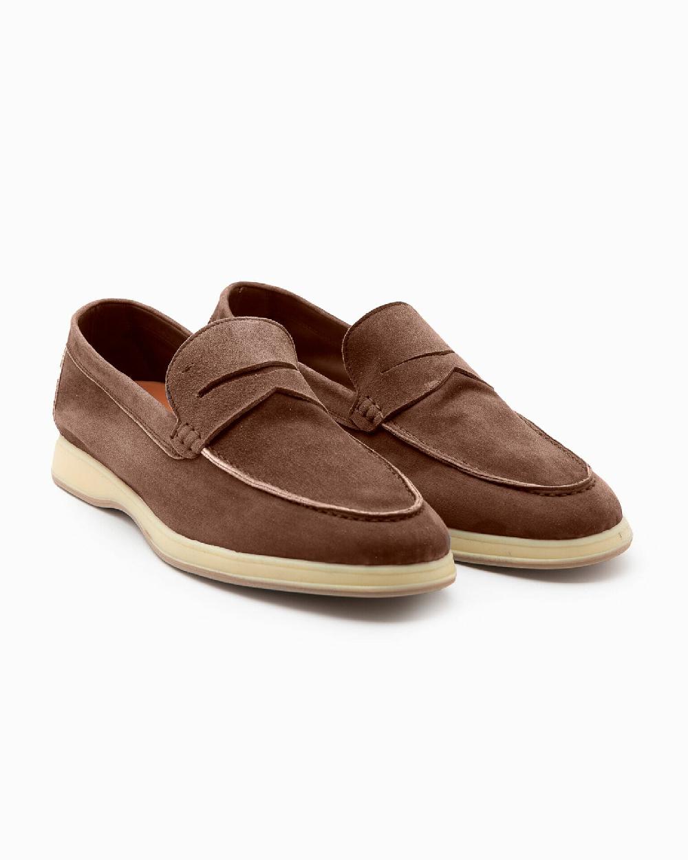Andrea ventura Mocassino Aquariva 80 in suede caffè Qualità Garantita