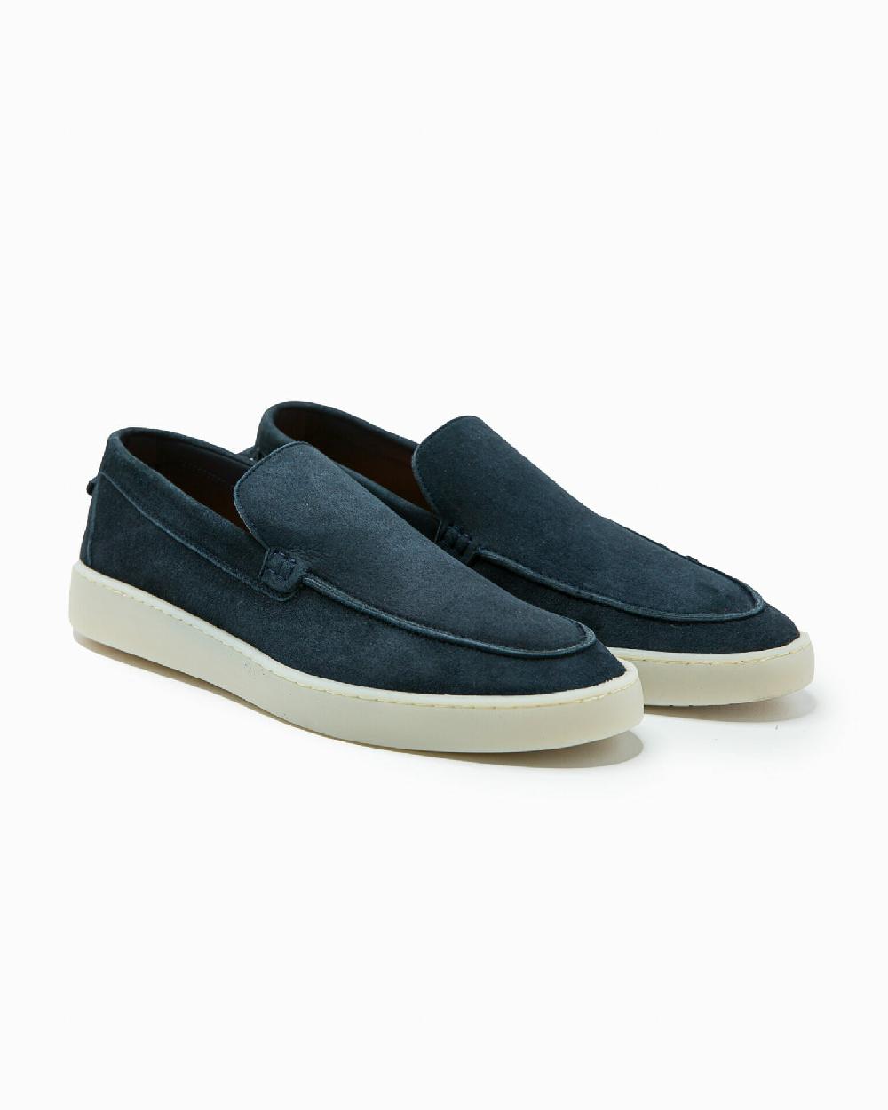 Andrea ventura MOCASSINO ST BARTH LS IN SUEDE ECLIPSE BLUE In Vendita