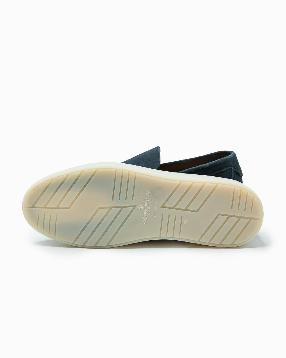 Andrea ventura MOCASSINO ST BARTH LS IN SUEDE ECLIPSE BLUE In Vendita