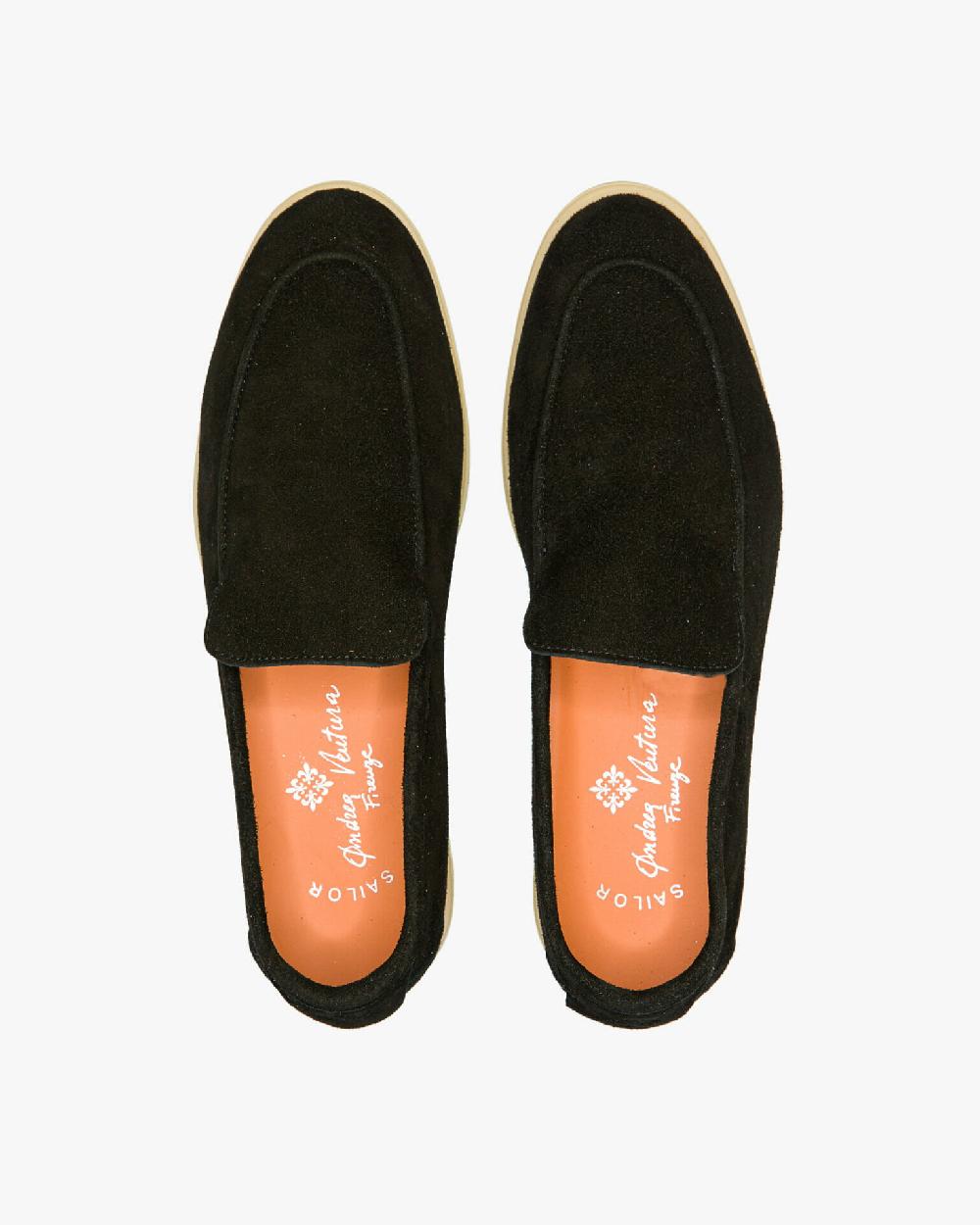 Andrea ventura MOCASSINO DONNA AQ-D COAST IN SUEDE NERO Vendite Flash