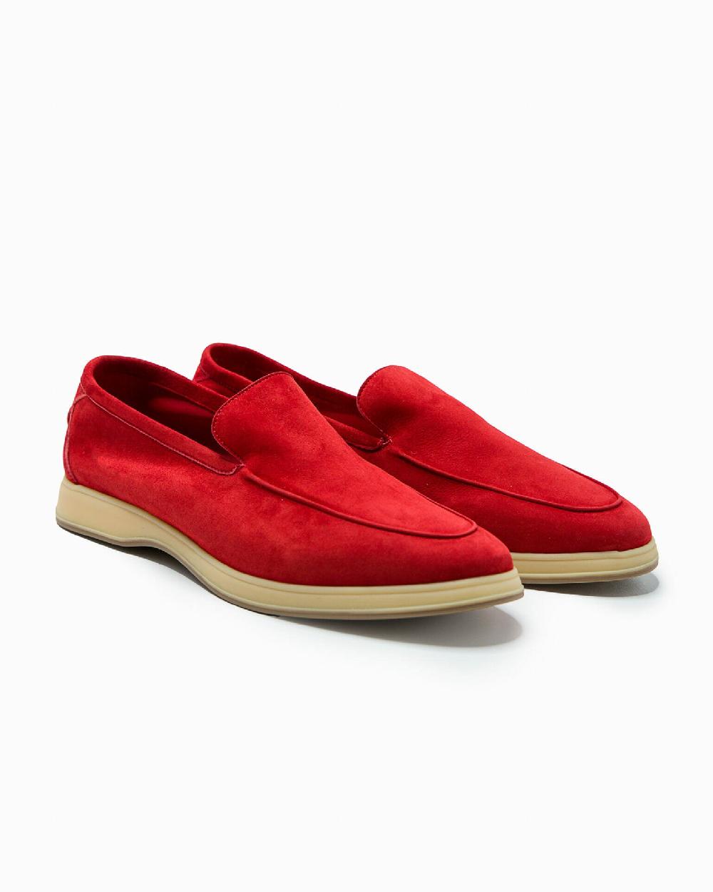 Andrea ventura MOCASSINO DONNA AQ-D COAST IN SUEDE ROSSO In Saldo