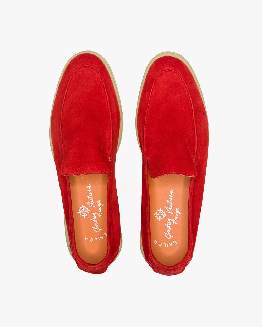 Andrea ventura MOCASSINO DONNA AQ-D COAST IN SUEDE ROSSO In Saldo