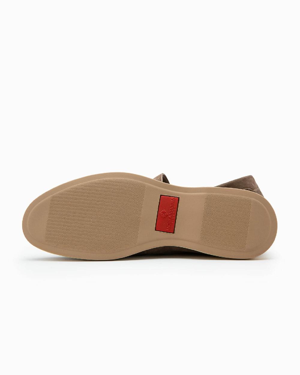 Andrea ventura Mocassino senza lacci con charms color argento Aq-D BEACH-CHARMS1 in suede color park avenue Flash Sale